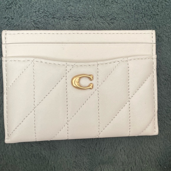 Coach Retail Quilted Leather Card Case - Picture 1 of 6
